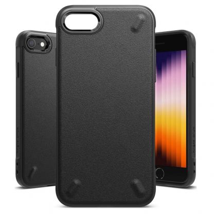 Ringke Onyx Case - силиконов (TPU) калъф за iPhone SE (2022), iPhone SE (2020), iPhone 8, iPhone 7 (черен) 2