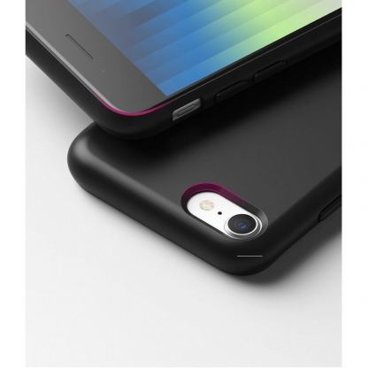 Ringke Air S Case - силиконов (TPU) калъф за iPhone SE (2022), iPhone SE (2020), iPhone 8, iPhone 7 (черен) 4