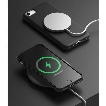 Ringke Air S Case - силиконов (TPU) калъф за iPhone SE (2022), iPhone SE (2020), iPhone 8, iPhone 7 (черен) 7