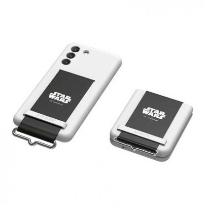 Samsung Star Wars Strap for Silicone Cover GP-TOF711HO9BW - текстилен ластик против изпускане за Silicone Cover за Samsung Galaxy Z Flip 3 (черен) 2