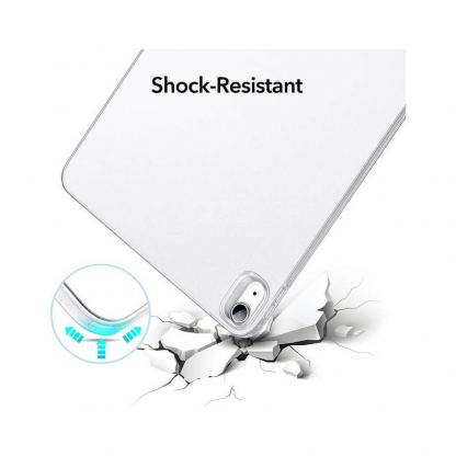 ESR Project Zero Slim Clear Case - удароустойчив силиконов (TPU) калъф за iPad Air 5 (2022), iPad Air 4 (2020) (прозрачен) 2
