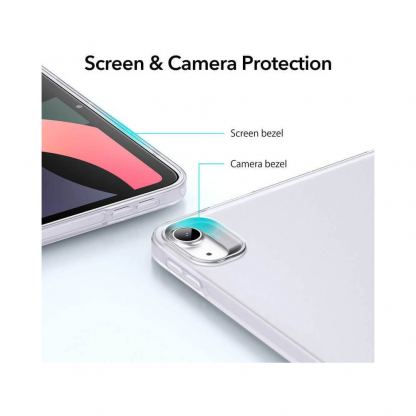 ESR Project Zero Slim Clear Case - удароустойчив силиконов (TPU) калъф за iPad Air 5 (2022), iPad Air 4 (2020) (прозрачен) 4