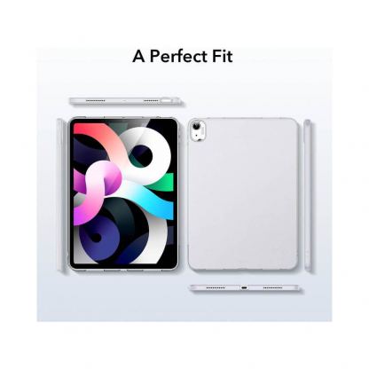 ESR Project Zero Slim Clear Case - удароустойчив силиконов (TPU) калъф за iPad Air 5 (2022), iPad Air 4 (2020) (прозрачен) 6