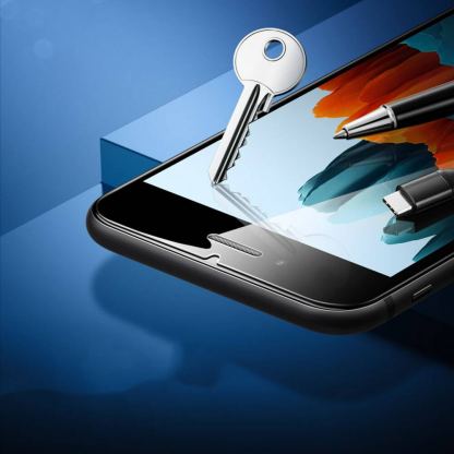 ESR Screen Shield 2.5D Tempered Glass 2 Pack - 2 броя калени стъклени защитни покрития за дисплея на iPhone SE (2022), iPhone SE (2020), iPhone 8, iPhone 7 (прозрачен) 3