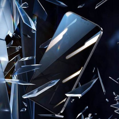 Glastify OTG Plus 2.5D Tempered Glass 2 Pack - 2 броя калени стъклени защитни покрития за iPhone SE (2022), iPhone SE (2020), iPhone 8, iPhone 7 (черен-прозрачен) (2 броя) 2