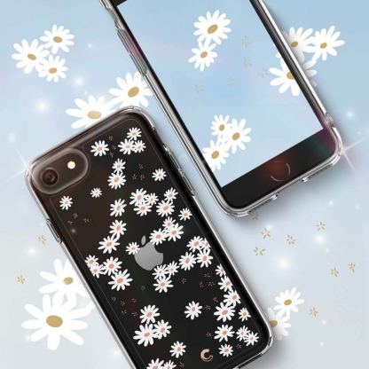 Spigen Cyrill Cecile Case White Daisy - хибриден кейс с висока степен на защита за iPhone SE (2022), iPhone SE (2020), iPhone 8, iPhone 7 (цветни мотиви) 10