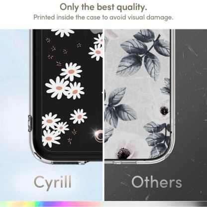 Spigen Cyrill Cecile Case White Daisy - хибриден кейс с висока степен на защита за iPhone SE (2022), iPhone SE (2020), iPhone 8, iPhone 7 (цветни мотиви) 11