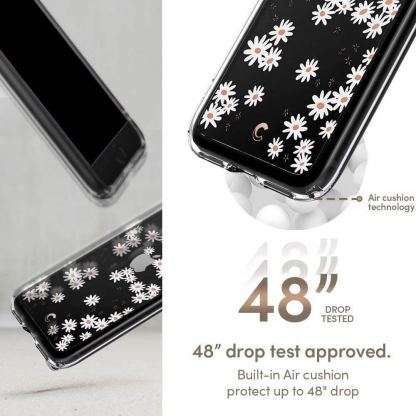 Spigen Cyrill Cecile Case White Daisy - хибриден кейс с висока степен на защита за iPhone SE (2022), iPhone SE (2020), iPhone 8, iPhone 7 (цветни мотиви) 12