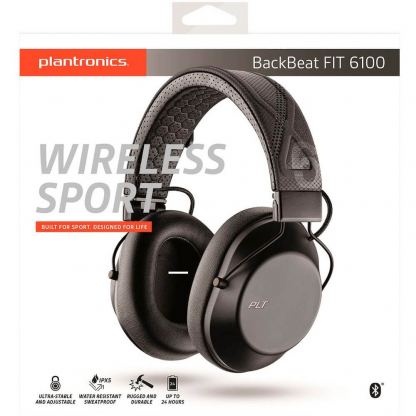 Plantronics BackBeat Fit 6100 - безжични слушалки с микрофон за мобилни устройства с Bluetooth (черен) 4