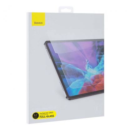 Baseus Tempered Glass Screen Protector 0.3mm - калено стъклено защитно покритие за дисплея на iPad mini 6 (прозрачен) 5