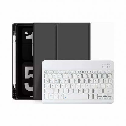Tech-Protect SC Pen Case and Bluetooth Keyboard - кожен калъф и безжична блутут клавиатура за iPad Air 5 (2022), iPad Air 4 (2020) (черен) 4