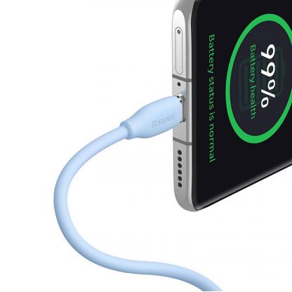 Baseus Jelly USB-C to USB-C Cable 100W - кабел с бързо зареждане за устройства с USB-C порт (200 см) (светлосин) 5