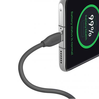 Baseus Jelly USB-C to USB-C Cable 100W - кабел с бързо зареждане за устройства с USB-C порт (200 см) (черен) 4