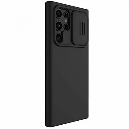 CamShield Silicone Case - силиконов (TPU) калъф за Samsung Galaxy S23 Ultra (черен) 2