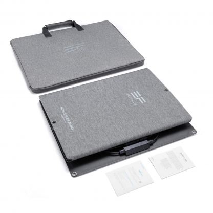 EcoFlow 110W Solar Panel - сгъваем соларен панел зареждащ директно вашето устройство от слънцето (черен) 3