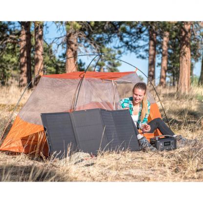 EcoFlow 110W Solar Panel - сгъваем соларен панел зареждащ директно вашето устройство от слънцето (черен) 6