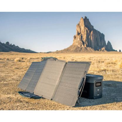 EcoFlow 110W Solar Panel - сгъваем соларен панел зареждащ директно вашето устройство от слънцето (черен) 7