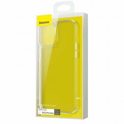 Baseus Simple Case - силиконов (TPU) калъф за iPhone 13 Pro Max (прозрачен) 7