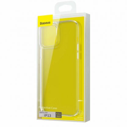 Baseus Simple Case - силиконов (TPU) калъф за iPhone 13 (прозрачен) 7