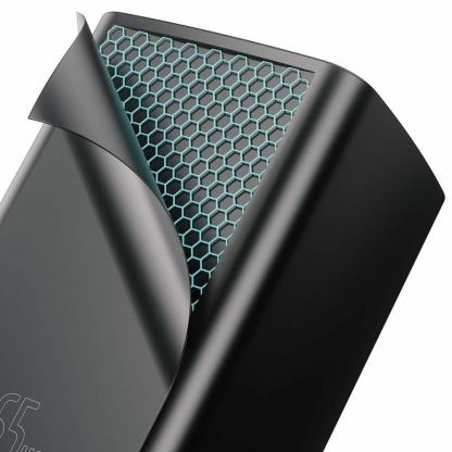 Baseus GaN 2 Lite Charger 65W (CCGAN2L-B01) - захранване за ел. мрежа за лаптопи, смартфони и таблети с USB-A и USB-C изходи и с технология за бързо зареждане (черен) 5