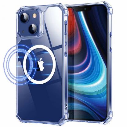 ESR Air Armor MagSafe Case - хибриден удароустойчив кейс с MagSafe за iPhone 13 (прозрачен) 2