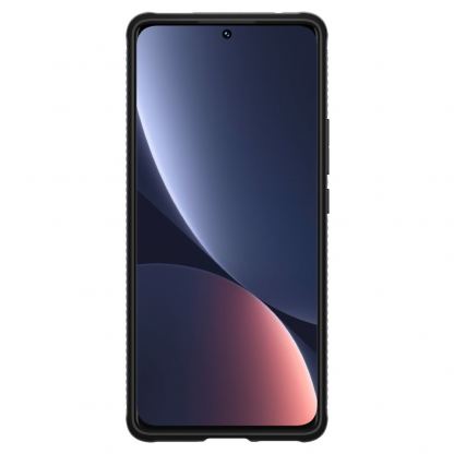 Spigen Rugged Armor Case - тънък качествен силиконов (TPU) калъф за Xiaomi 12 Pro (черен) 3