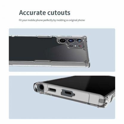 Nillkin Nature TPU Pro Case - хибриден удароустойчив кейс с Samsung Galaxy S22 Ultra (прозрачен) 4