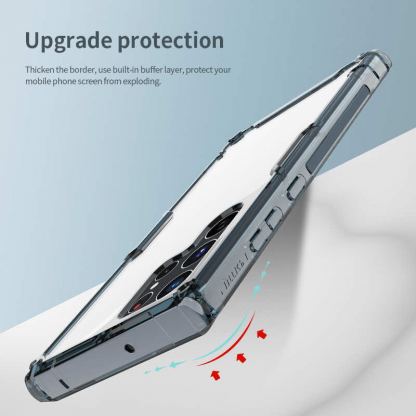 Nillkin Nature TPU Pro Case - хибриден удароустойчив кейс с Samsung Galaxy S22 Ultra (прозрачен) 7