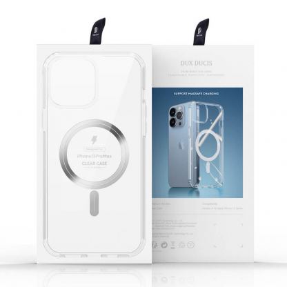 Dux Ducis Clin MagSafe Case - хибриден удароустойчив кейс с MagSafe за iPhone 13 Pro Max (прозрачен) 5