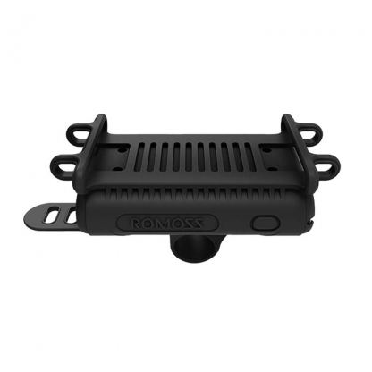 Romoss UR01 Powerbank 10000mAh - външна батерия с два USB-A изхода и поставка за телефон за кормилото на велосипед (черен) 2