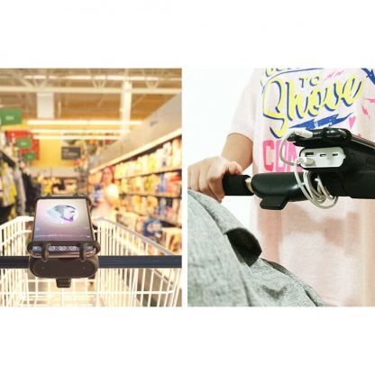 Romoss UR01 Powerbank 10000mAh - външна батерия с два USB-A изхода и поставка за телефон за кормилото на велосипед (черен) 4