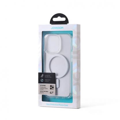 Joyroom Mingkai Rugged MagSafe Case - хибриден удароустойчив кейс с MagSafe за iPhone 13 Pro (прозрачен) 5