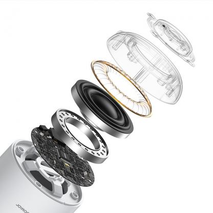 Joyroom Wireless Bluetooth Speaker 2200mAh 5W - безжичен блутут спийкър с микрофон и microSD слот за мобилни устройства (бял)  6