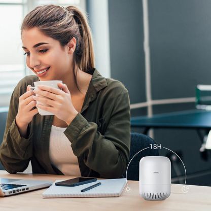 Joyroom Wireless Bluetooth Speaker 2200mAh 5W - безжичен блутут спийкър с микрофон и microSD слот за мобилни устройства (бял)  8