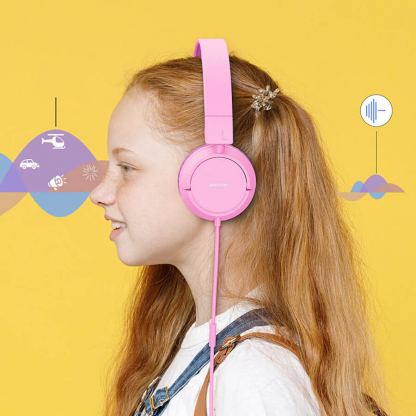 Joyroom Kids On-Ear Headphones - слушалки подходящи за деца (син) 2