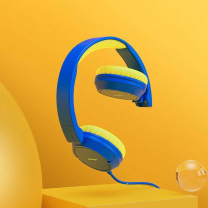 Joyroom Kids On-Ear Headphones - слушалки подходящи за деца (син) 4