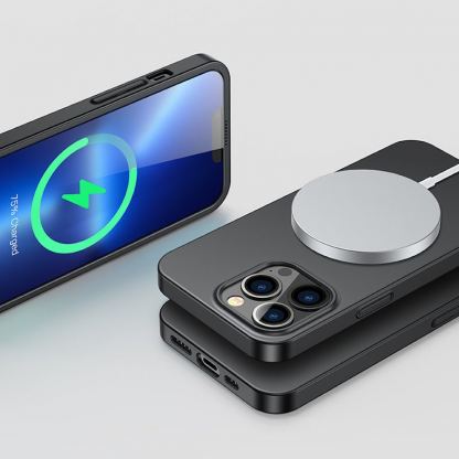 Joyroom 360° Full Case And Tempered Glass Set - тънък силиконов кейс и стъклено защитно покритие за целия дисплей на iPhone 13 Pro (черен) 7