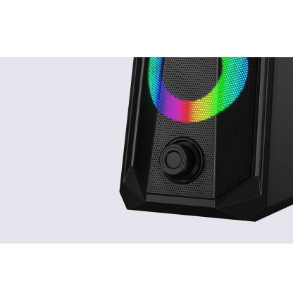 Havit SK202 USB 2.0 RGB Computer Speakers - тонколони за компютър с RGB подсветка (черен) 7