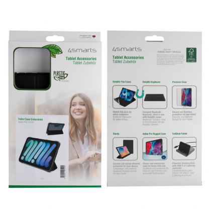 4smarts Endurance Folio Protective Case - удароустойчив хибриден кейс за iPad mini 6 (2021) (черен) 8