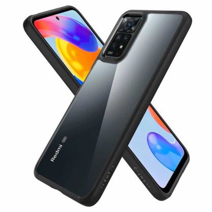 Spigen Ultra Hybrid Case - хибриден кейс с висока степен на защита за Xiaomi Redmi Note 11 Pro 5G (черен-прозрачен) 2