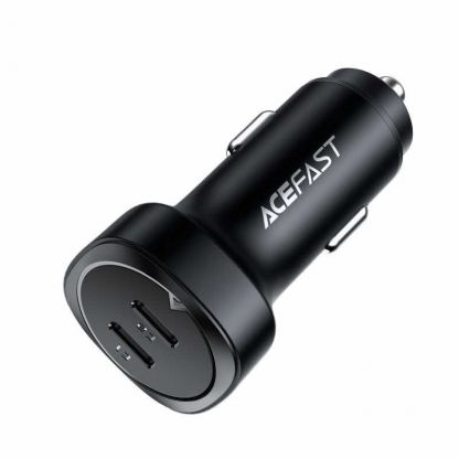 Acefast B2 Dual Car Charger 72W - зарядно за кола с 2xUSB-C изходи с технология за бързо зареждане (черен) 2