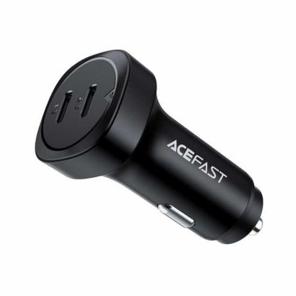 Acefast B2 Dual Car Charger 72W - зарядно за кола с 2xUSB-C изходи с технология за бързо зареждане (черен) 3