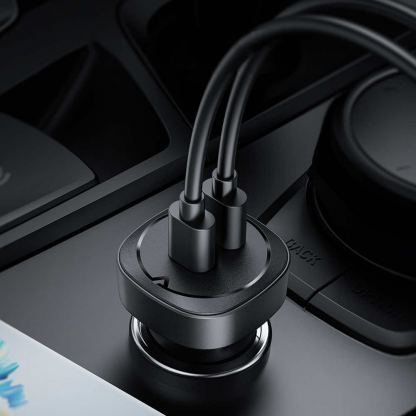 Acefast B2 Dual Car Charger 72W - зарядно за кола с 2xUSB-C изходи с технология за бързо зареждане (черен) 7
