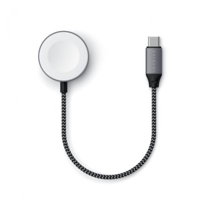 Satechi USB-C Magnetic Charging Cable for Apple Watch - USB-C кабел за зареждане на Apple Watch (18 см) (тъмносив) 5