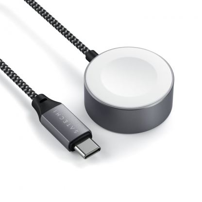 Satechi USB-C Magnetic Charging Cable for Apple Watch - USB-C кабел за зареждане на Apple Watch (18 см) (тъмносив) 6