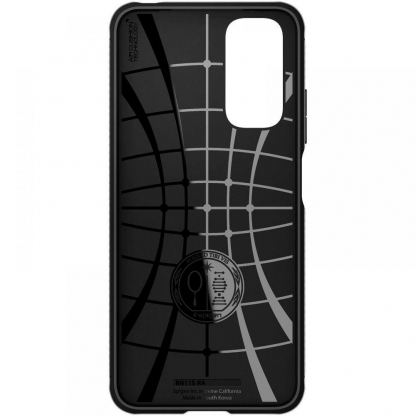 Spigen Rugged Armor Case - тънък качествен силиконов (TPU) калъф за Xiaomi RedMi Note 11, Note 11S (черен) 3