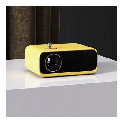 Xiaomi WANBO X1 Mini LED Projector - мултимедиен LCD проектор с VGA, HDMI, USB, SD входове и дистанционно (жълт) 4