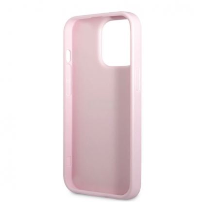 Guess Saffiano PU Leather Hard Case - дизайнерски кожен кейс за iPhone 13 Pro (лилав) 4