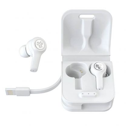 JLAB JBuds Air Executive TWS Earphones - безжични блутут слушалки със зареждащ кейс (бял) 2