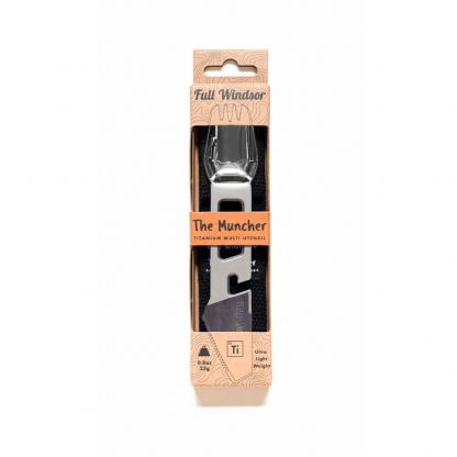 Full Windsor Muncher Titanium Multi Tool Utensil - титаниев мултифункционален прибор за къмпинг (сребрист) 6